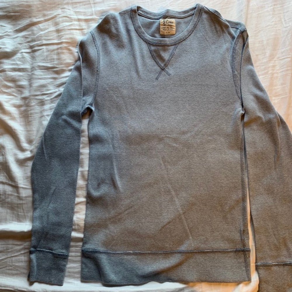 J. Crew Light Blue Long Sleeve Pullover Sweater